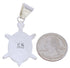 Multicolor Turtle Native American Design Silver Pendant MW77644
